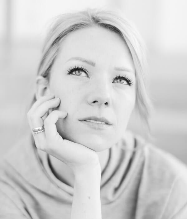 black and white portrait