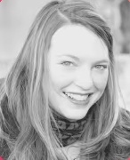 black and white portrait of a woman